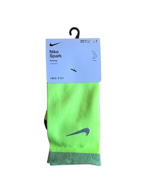 Nike Spark Running Dri-FIT Cushioned Crew Socks Volt Reflective Adult Unisex